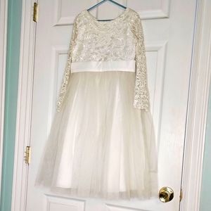 Girls Size 8 Dress Flower Girl Wedding